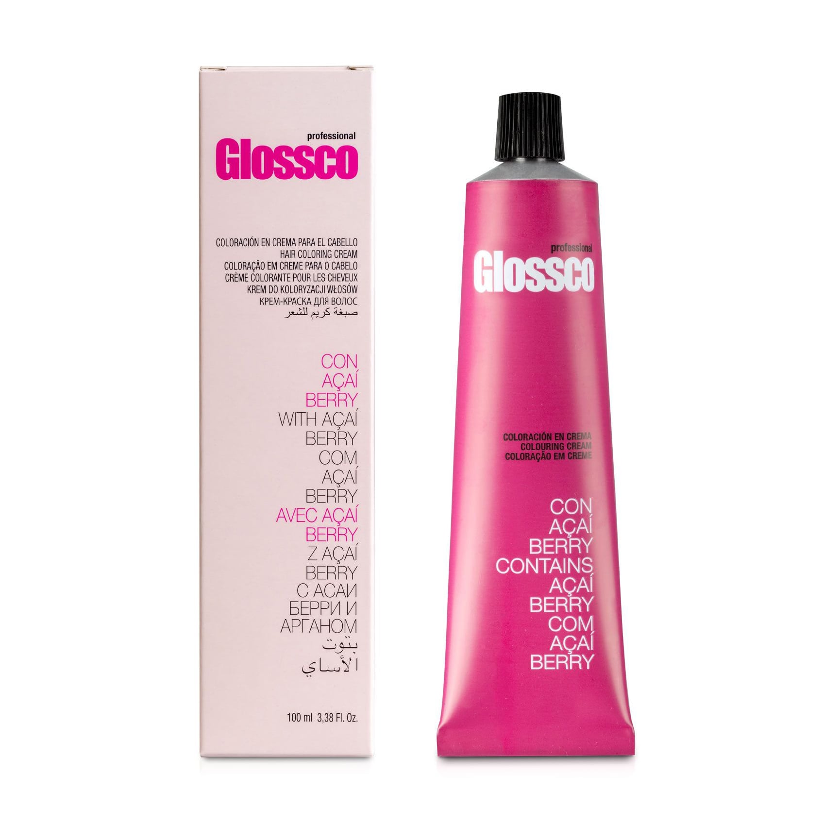 Перманентна крем-фарба для волосся Glossco Professional Hair Coloring Cream 5.4 Light Cooper Chestnut, 100 мл